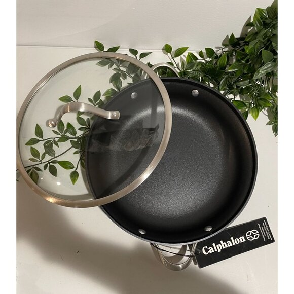 Calphalon Contemporary Hard-Anodized Aluminum Nonstick Cookware, Everyday Pan,12 - Picture 2 of 11